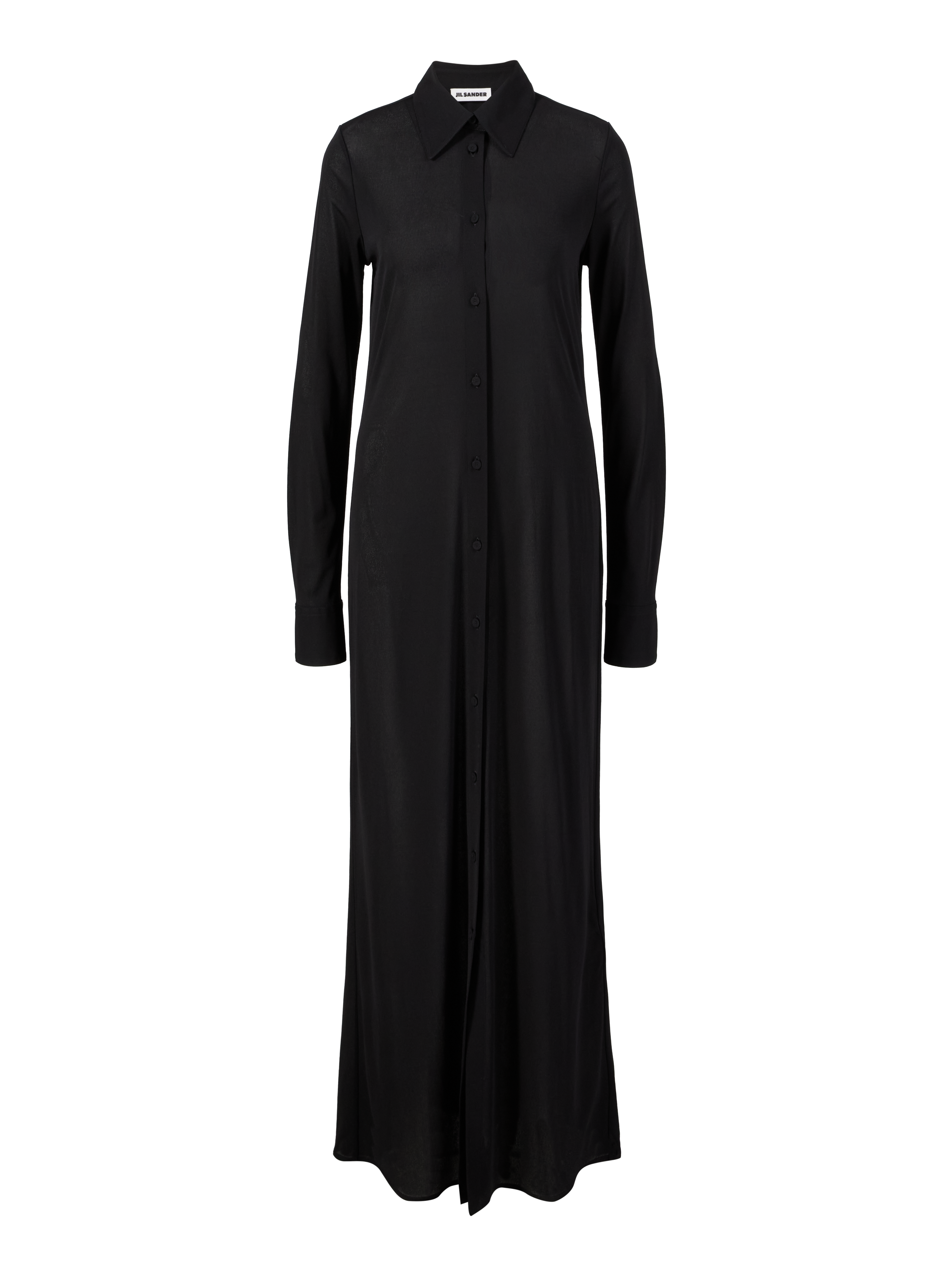 Hemdkleid aus Seide Schwarz