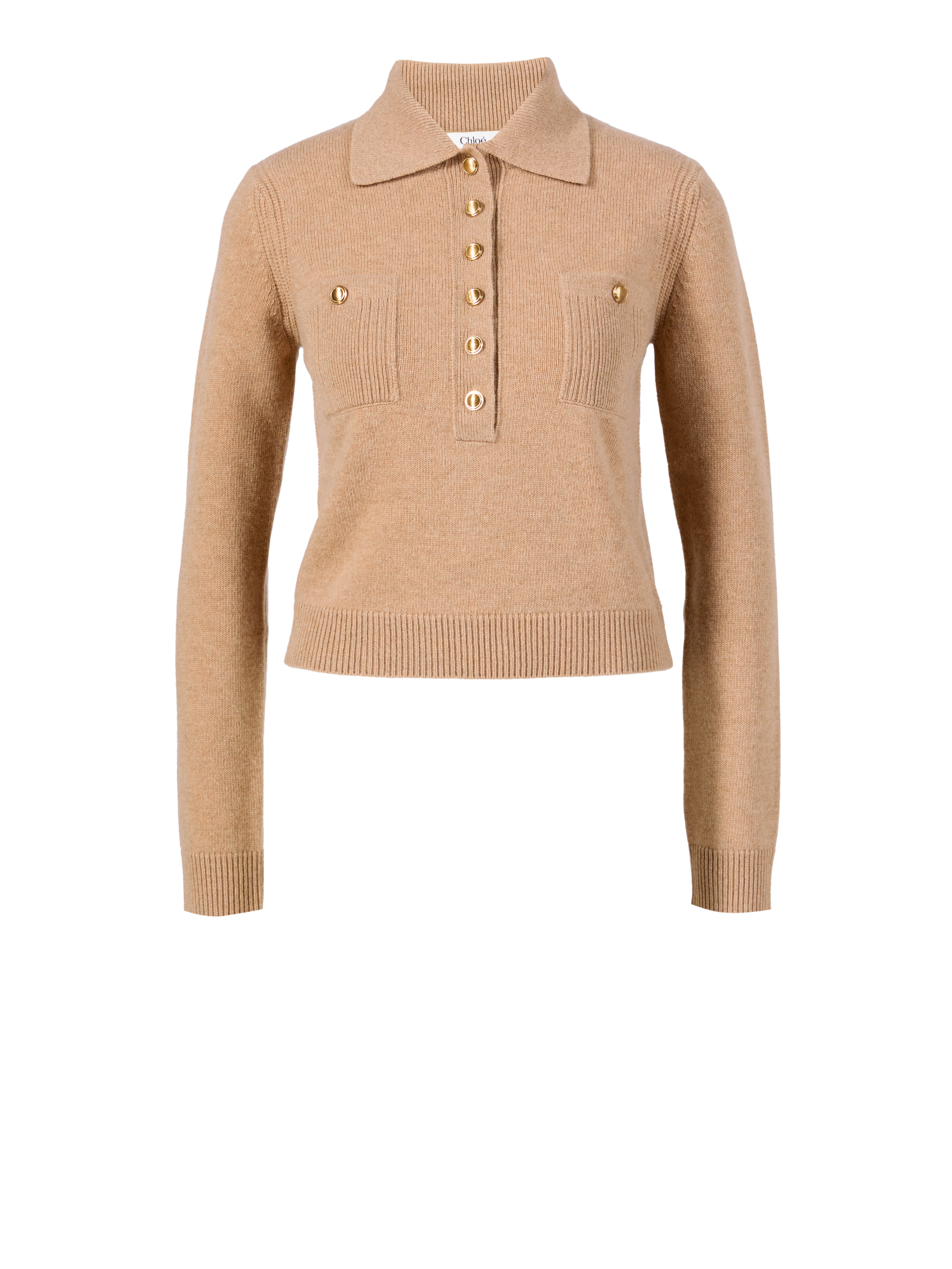 Woll-Cashmere-Pullover Beige