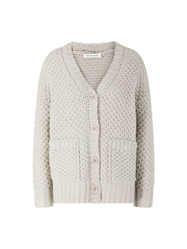 'Avelaura' cashmere and silk cardigan by Kitt