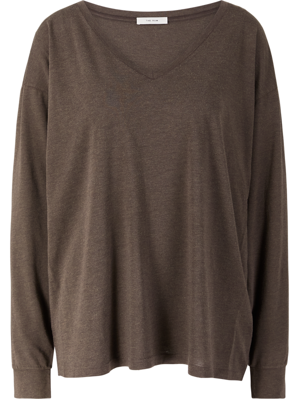 'Birket' long-sleeved T-shirt, brown