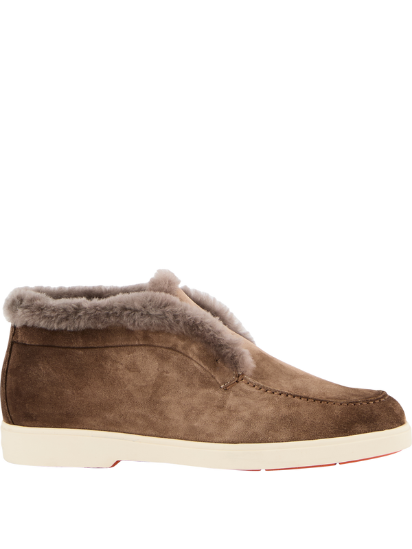 Desert Boots aus Veloursleder Braun