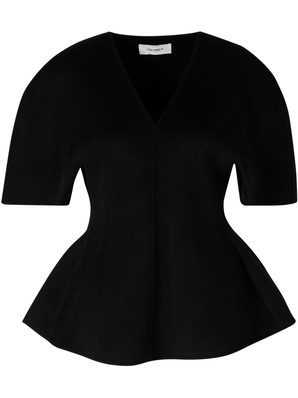 Woll-Cashmere-Doublé Pullover Black