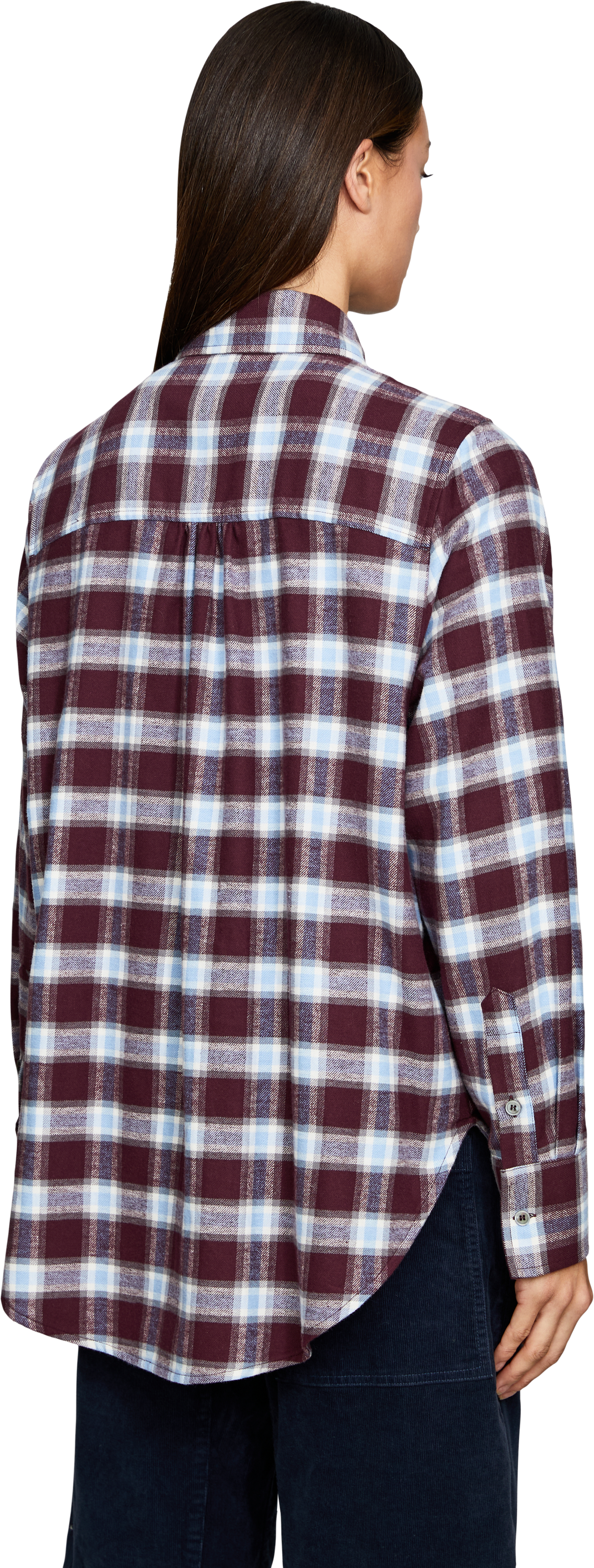 Robert Friedman Karierte Hemdbluse 'Mel' aus Flanell Multi, Rückansicht – UNGER.DE