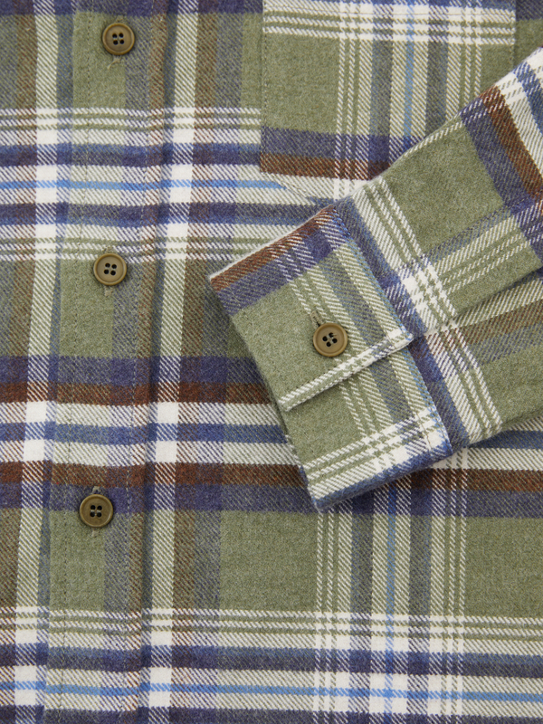 Kariertes Hemd Grün