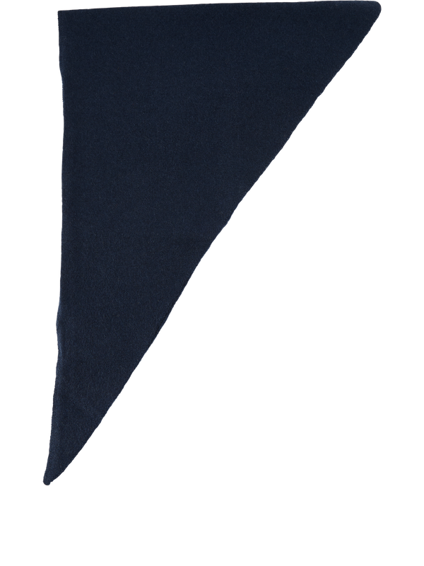 Cashmere-Dreiecksschal Navy