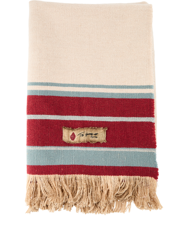 'Grottesco' silk and wool plaid wrap, multicoloured