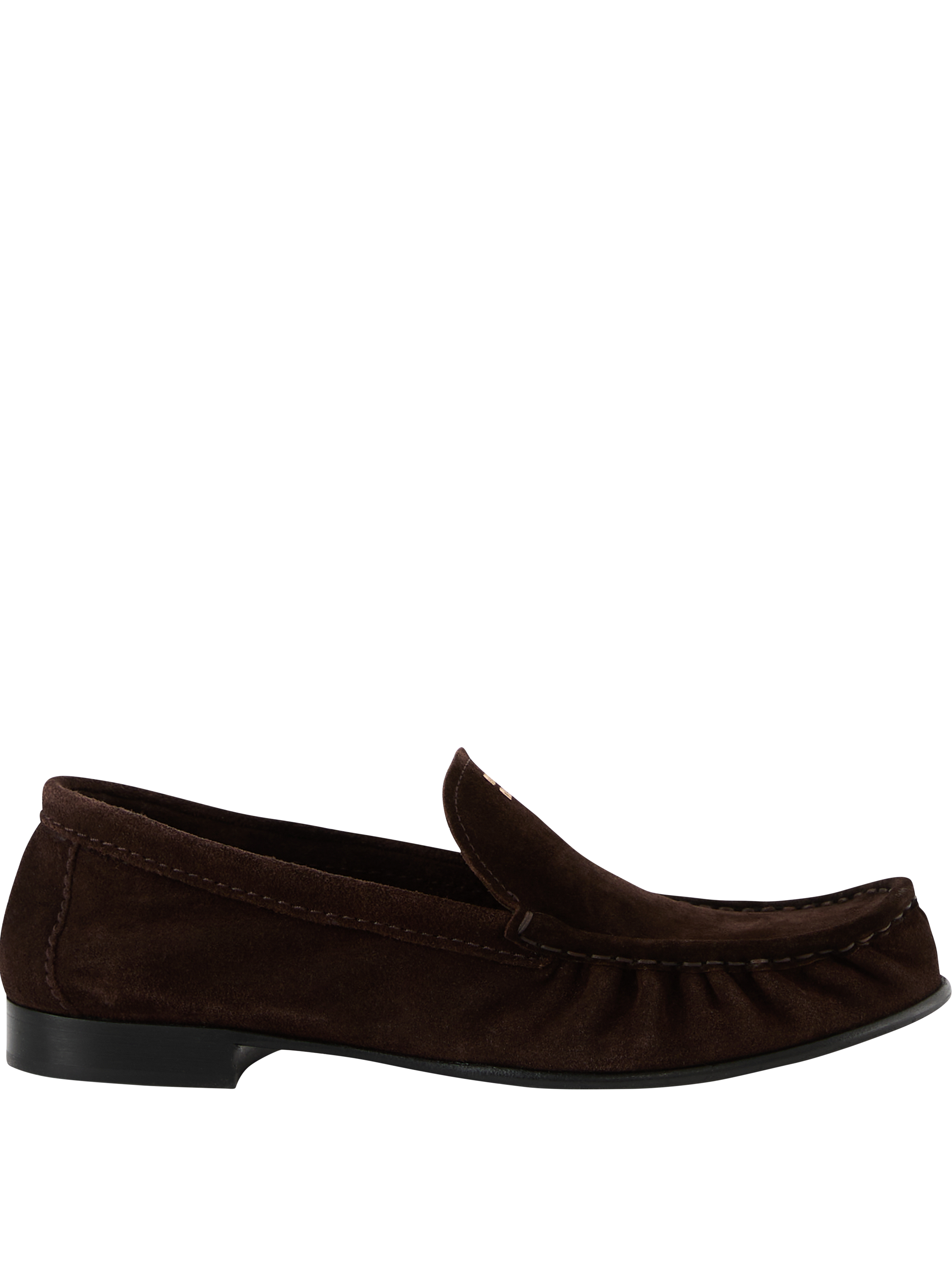Goat suede moccasins Dark brown