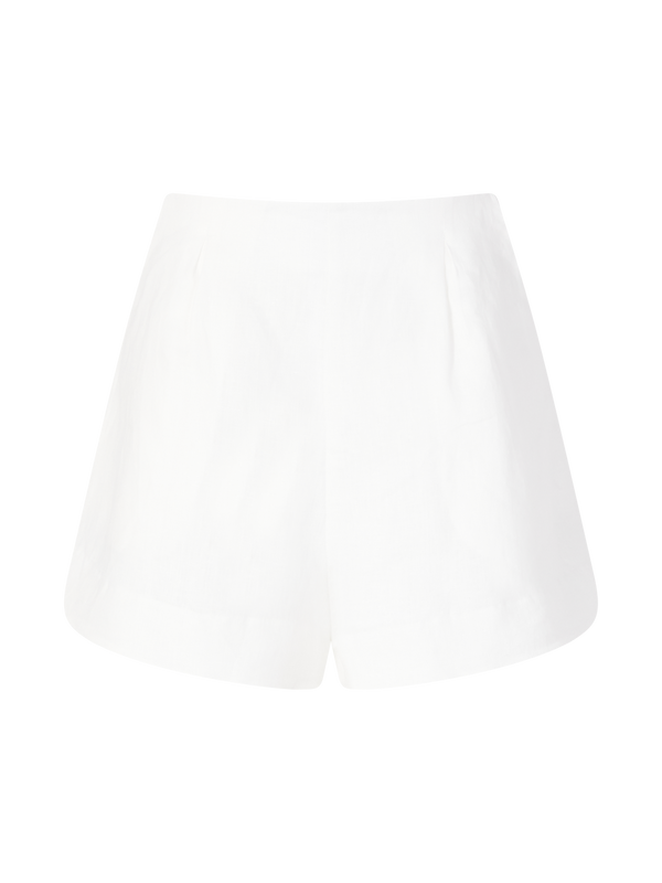 Leinenshorts 'Gia' Weiß