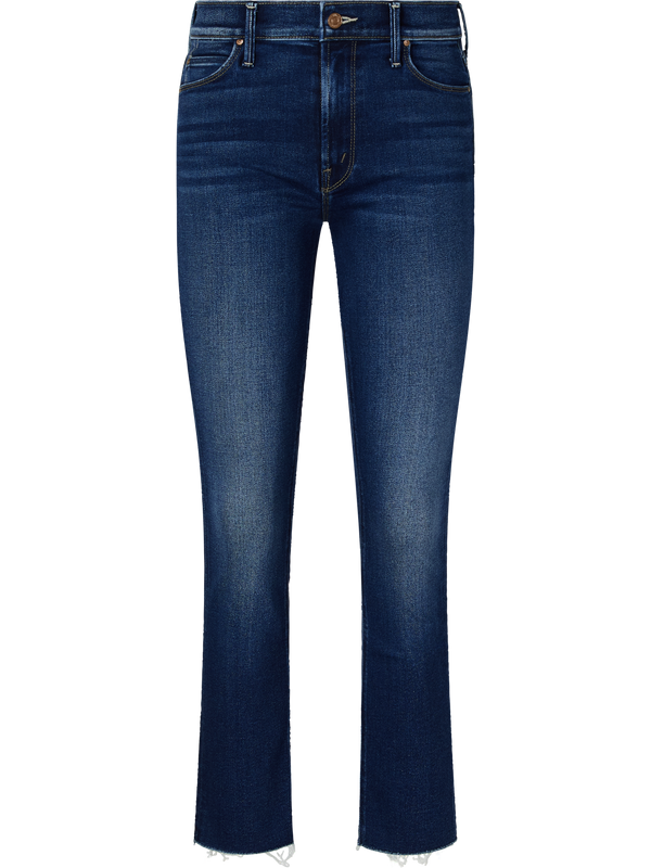 Slim-Fit Jeans 'The Mid Rise Dazzler Ankle Fray' Mittelblau