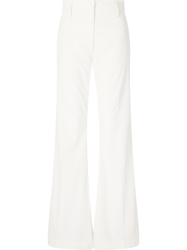 Bootcut Hose 'Ianthe' aus Cord Weiß