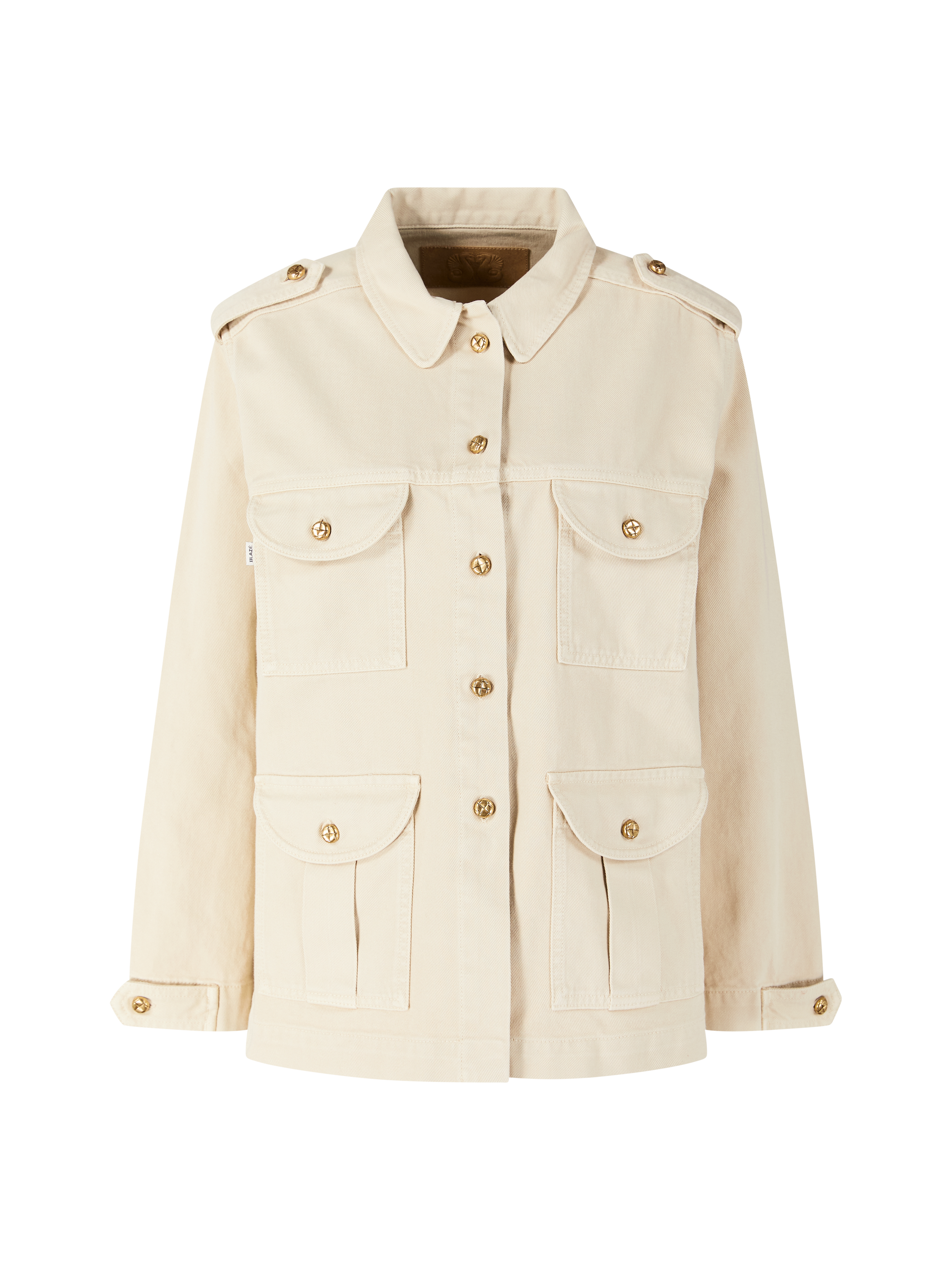 Safari-Jeansjacke 'Sahariana' Crème