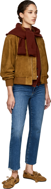 Kurzärmelige Cashmere-Strickjacke Terea