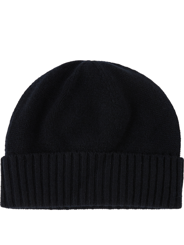 Cashmere beanie navy blue
