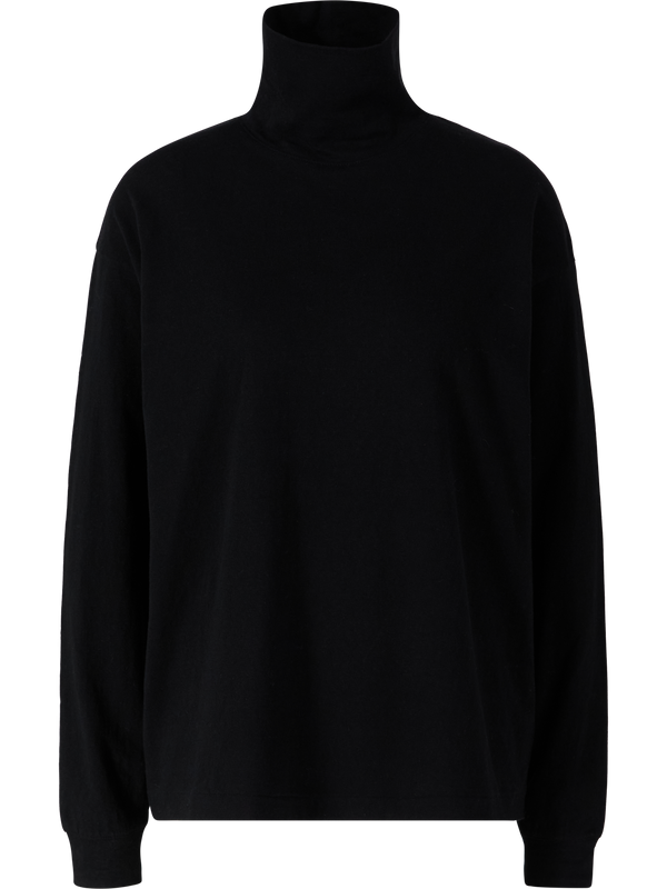 'Kelta' long-sleeved jumper with a roll neck – Black