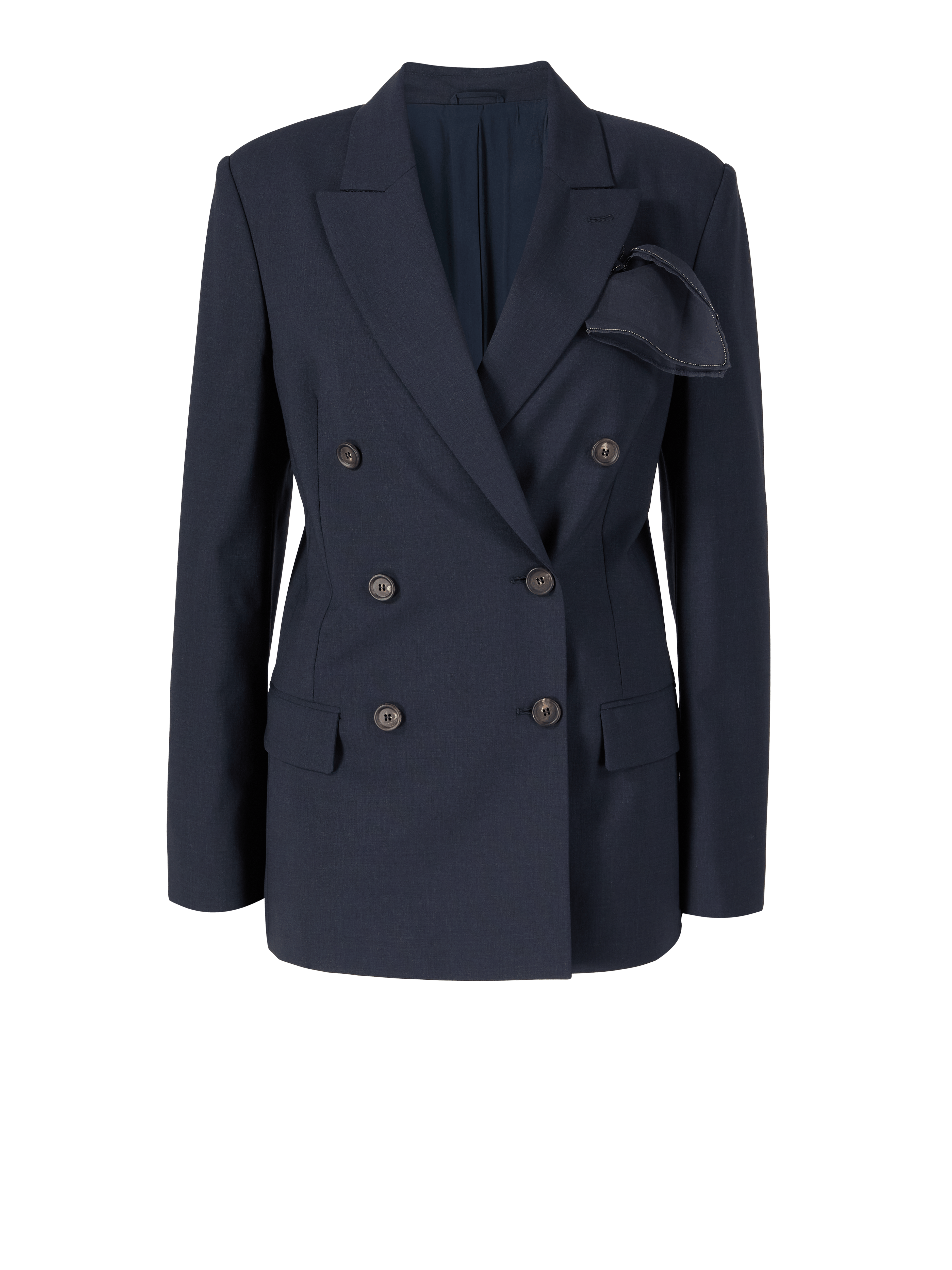 Woll-Blazer in Marineblau 