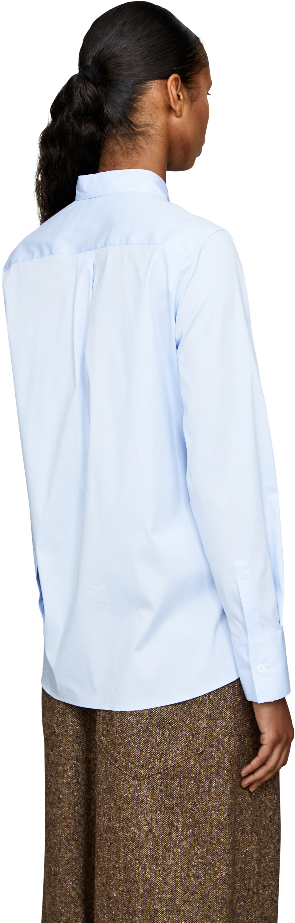 Robert Friedman Hemdbluse 'Andrea Uni' Hellblau, Rückansicht – UNGER.DE