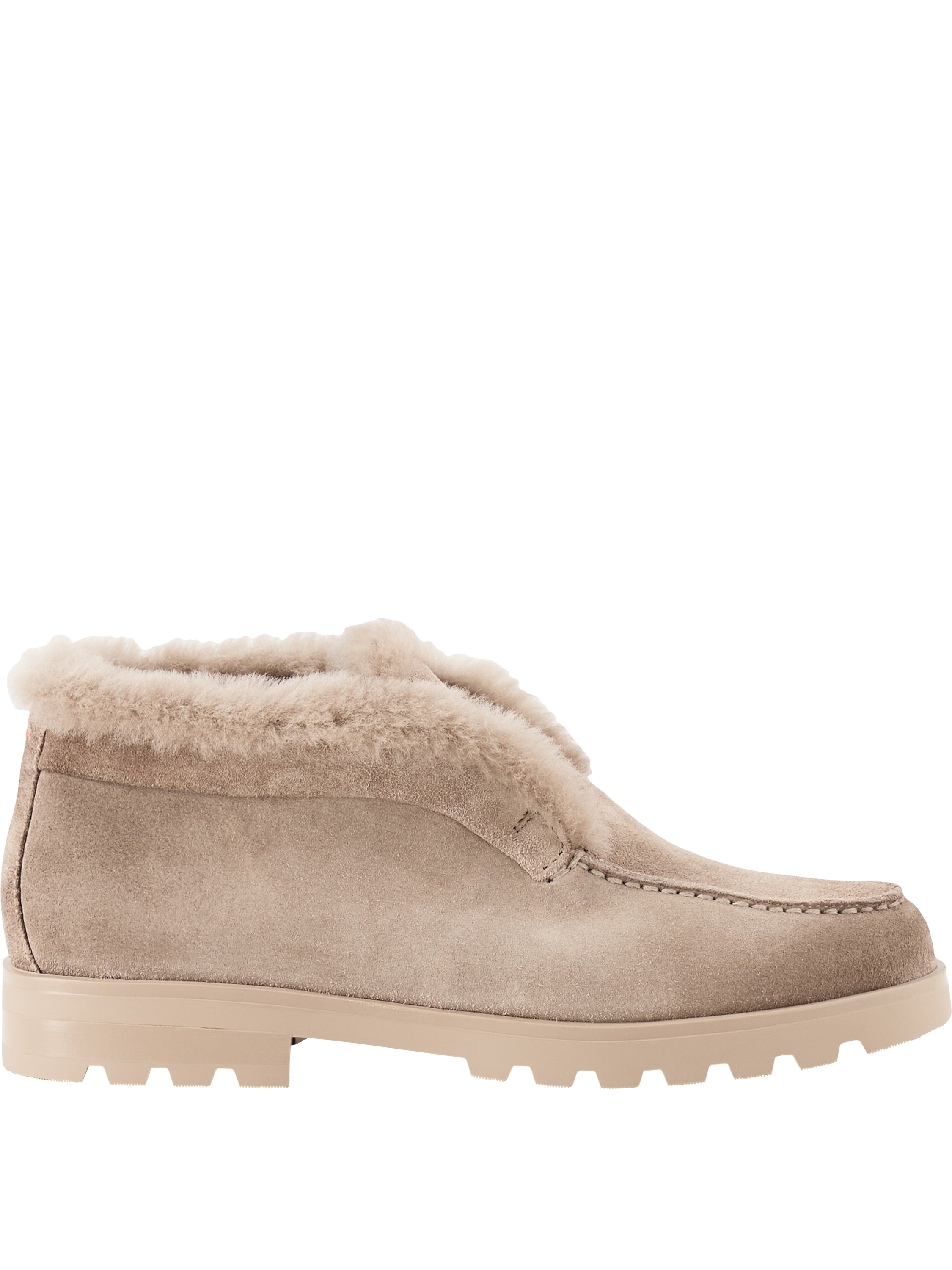 Santoni Loafer aus Veloursleder Taupe, Produktansicht – UNGER.DE