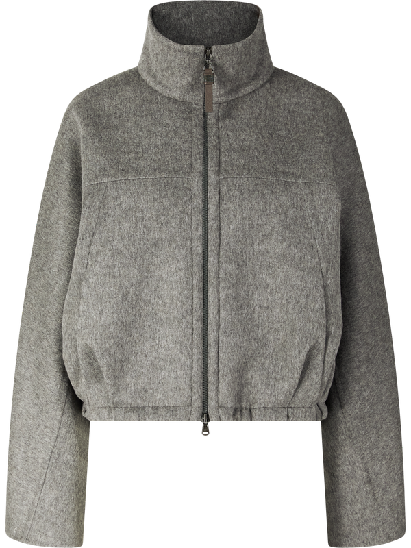 Wool jumper with Monili beads anthracite