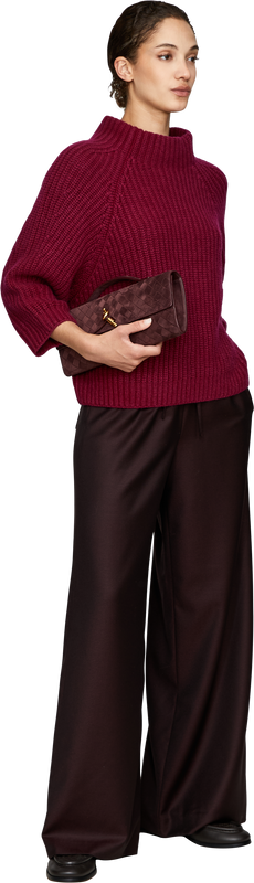 Wollhose 'Vista Pocket Crepe' Barolo