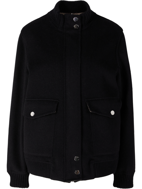 Cashmere Jacke Schwarz