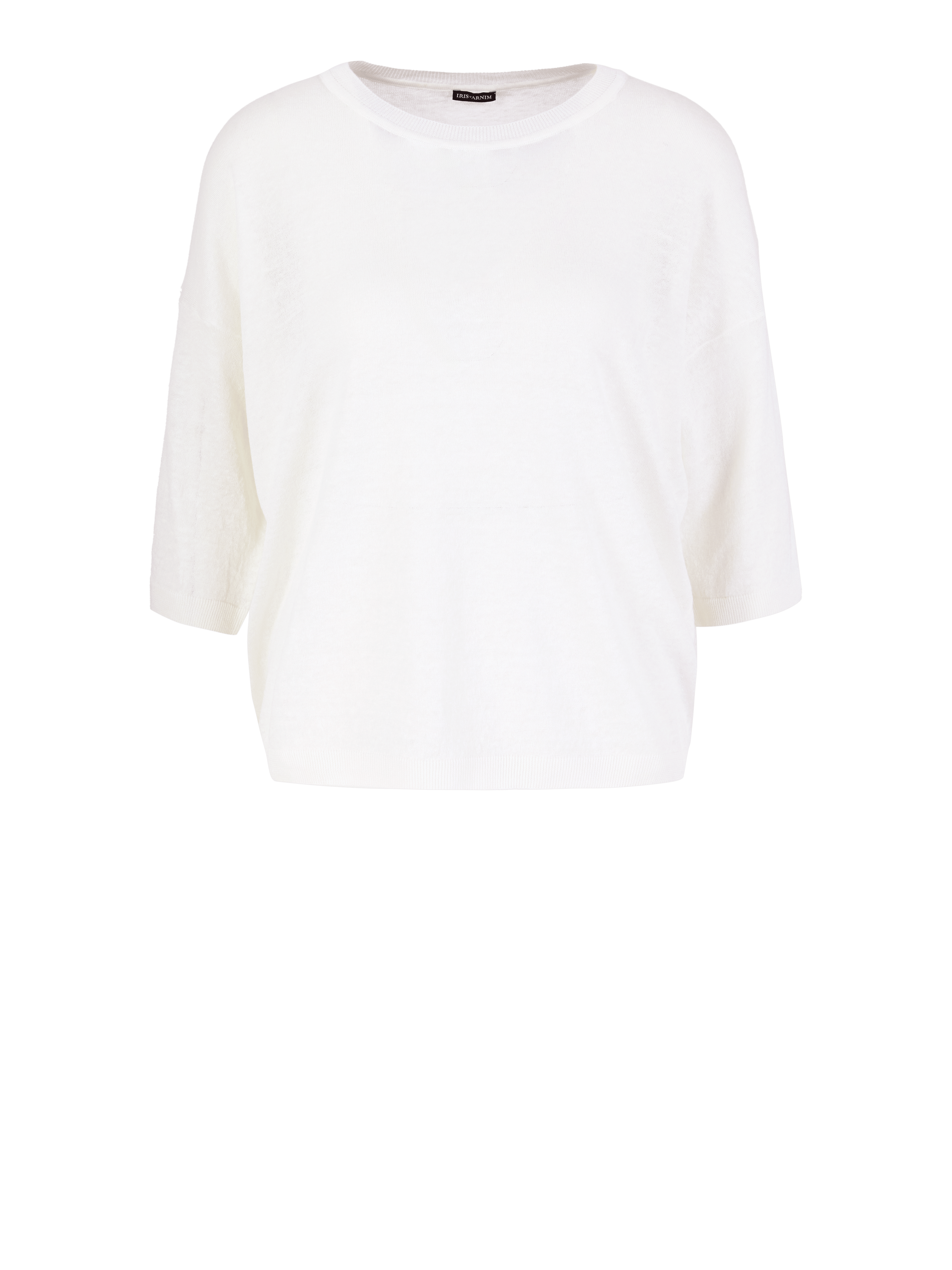 Leinen-Baumwollpullover 'Venera' Off White