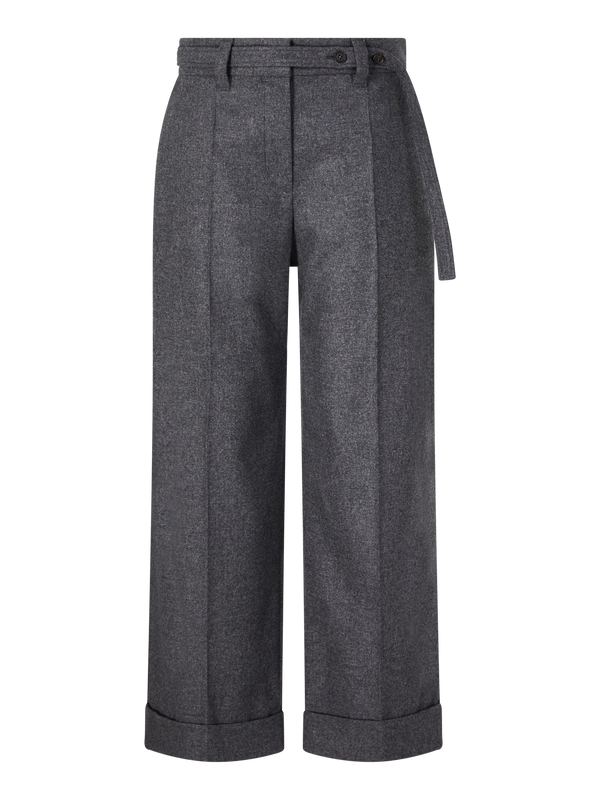 Wollhose mit Monili-Perlen Grau