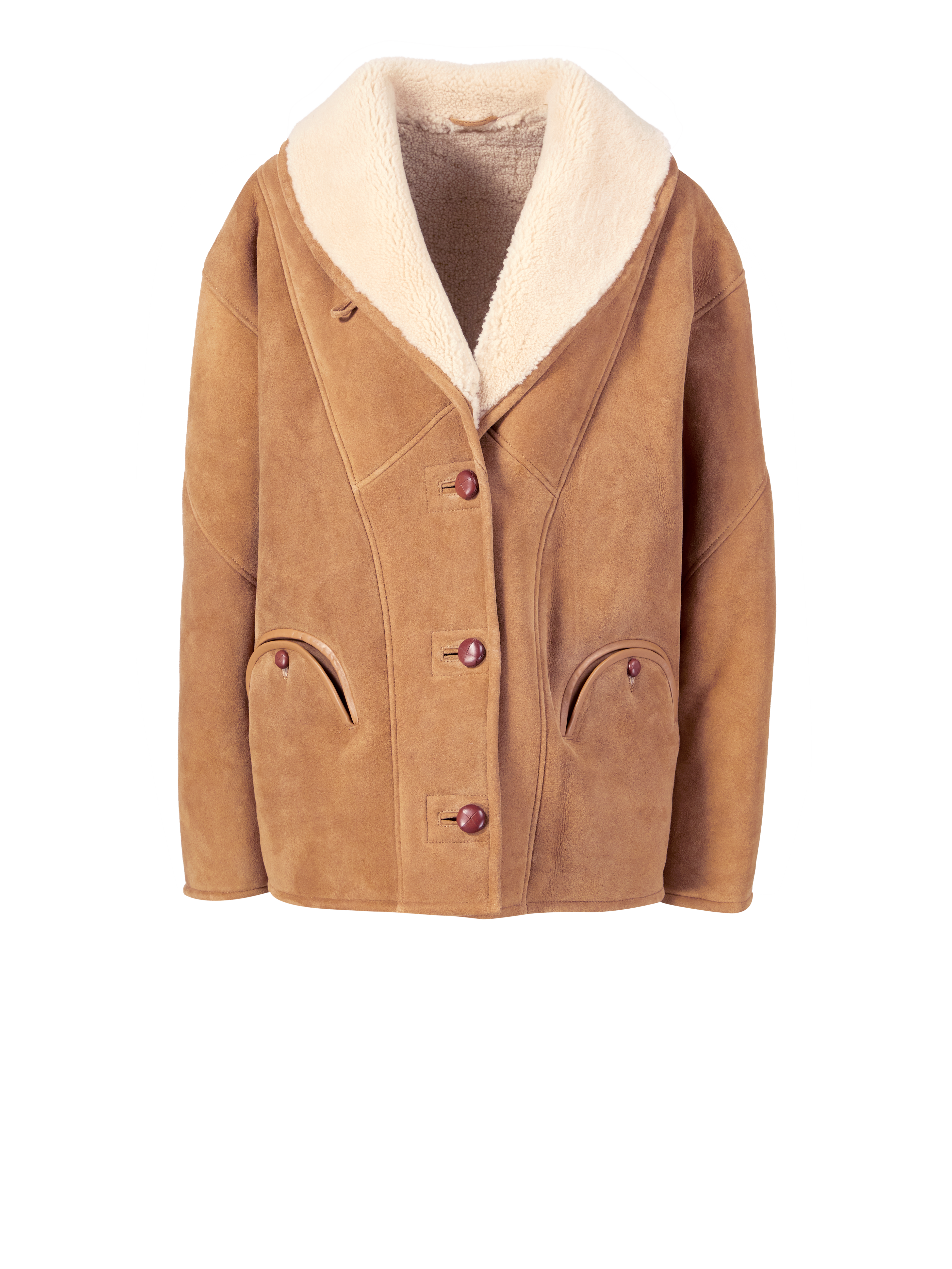 Lammfelljacke 'Tatoosh' Beige