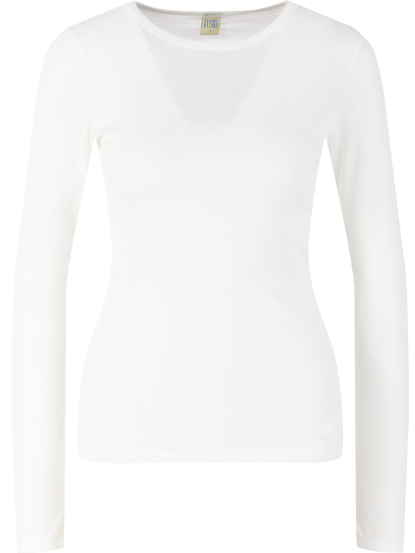 Langarmshirt 'Olivia' Weiß