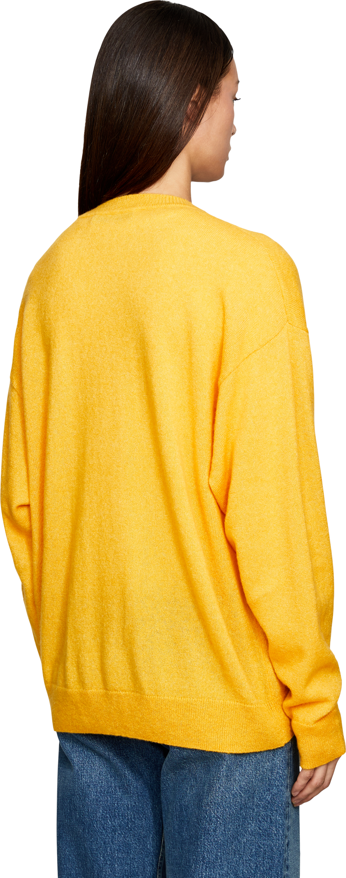 Iris von Arnim Cashmere-Seidenpullover 'KALENA 50' Soleil, Rückansicht – UNGER.DE