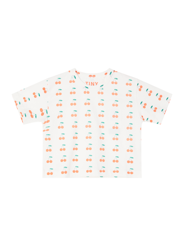 T-Shirt 'Cherries' Weiß