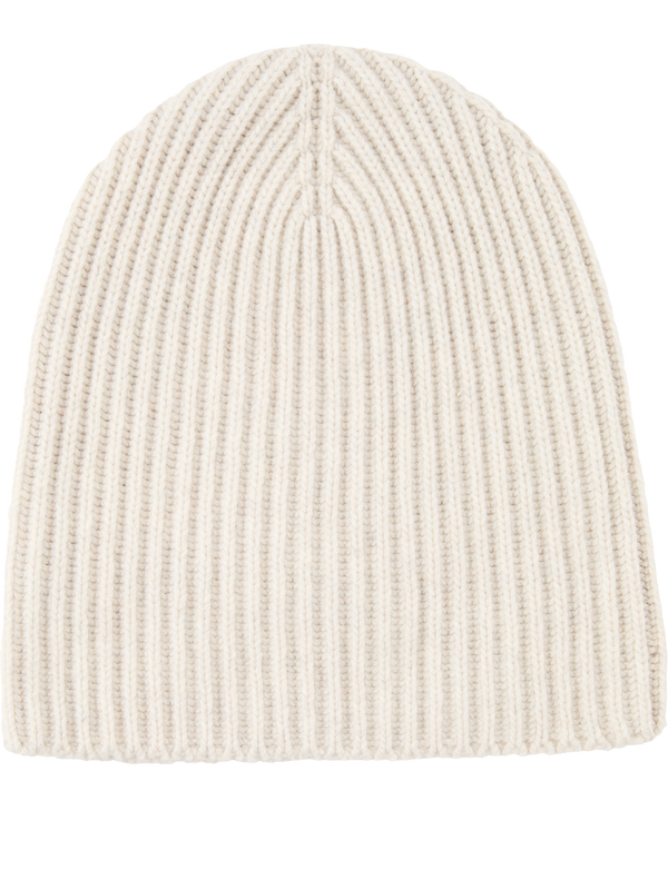 'Lovat' cashmere beanie in cream