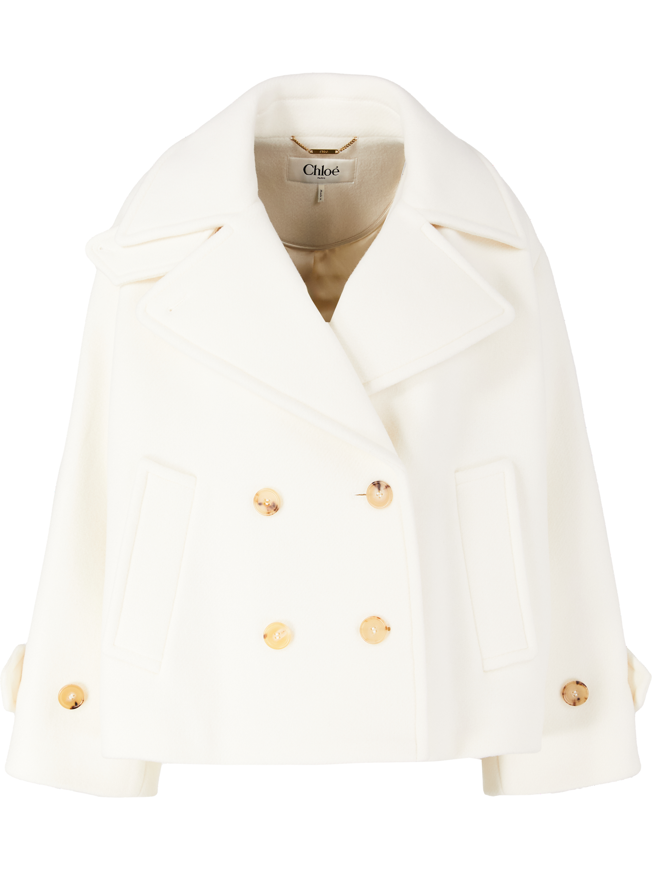 Oversized Cabanjacke Weiß