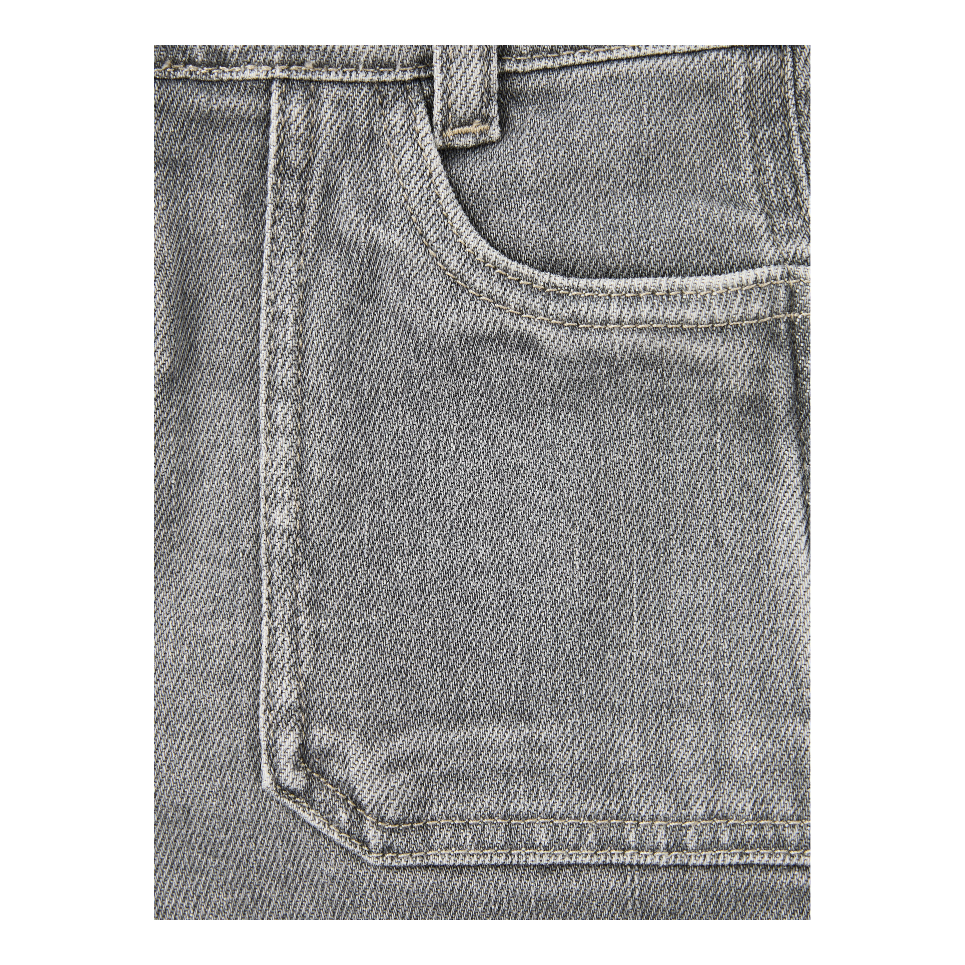 Bonton Workwear-Jeans 'Pollen' Grau, Frontansicht – UNGER.DE