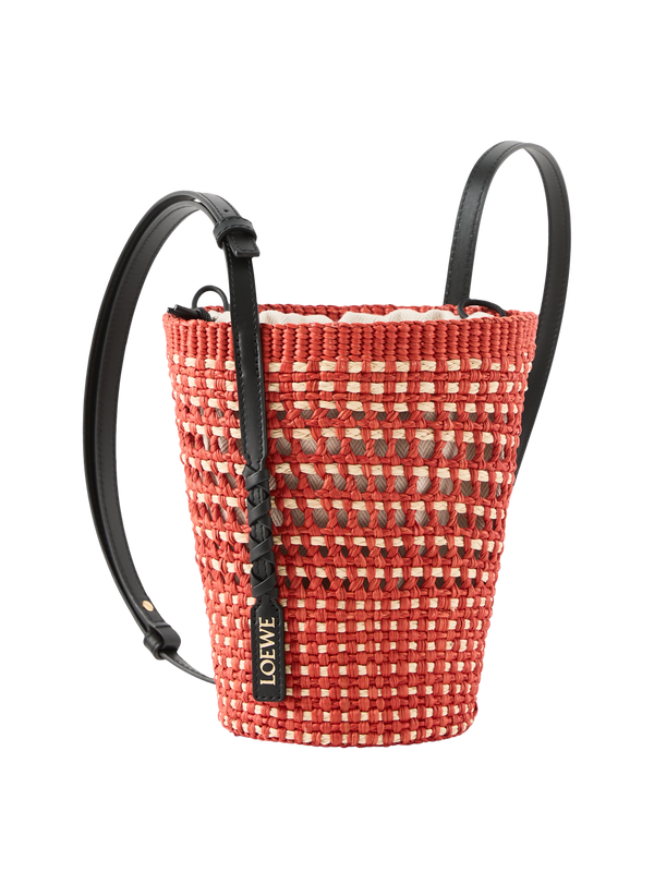 Umhängetasche Paula's Ibiza 'Braid Pocket' Red/Natural