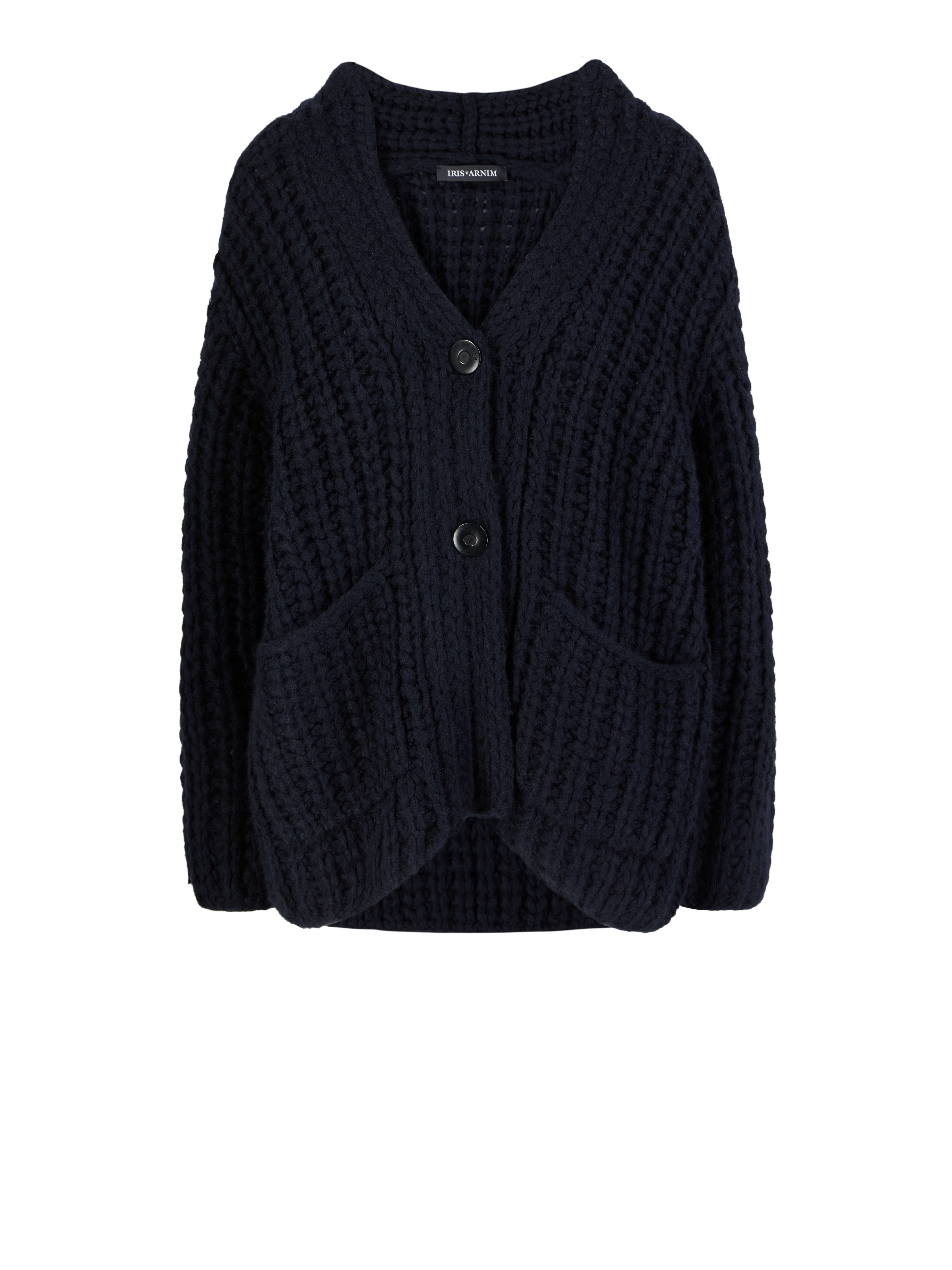 Cashmere silk cardigan 'Viola' navy blue