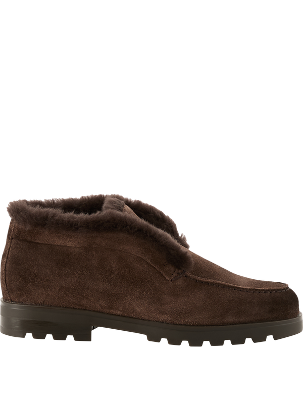 Desert Boots aus Veloursleder Dunkelbraun