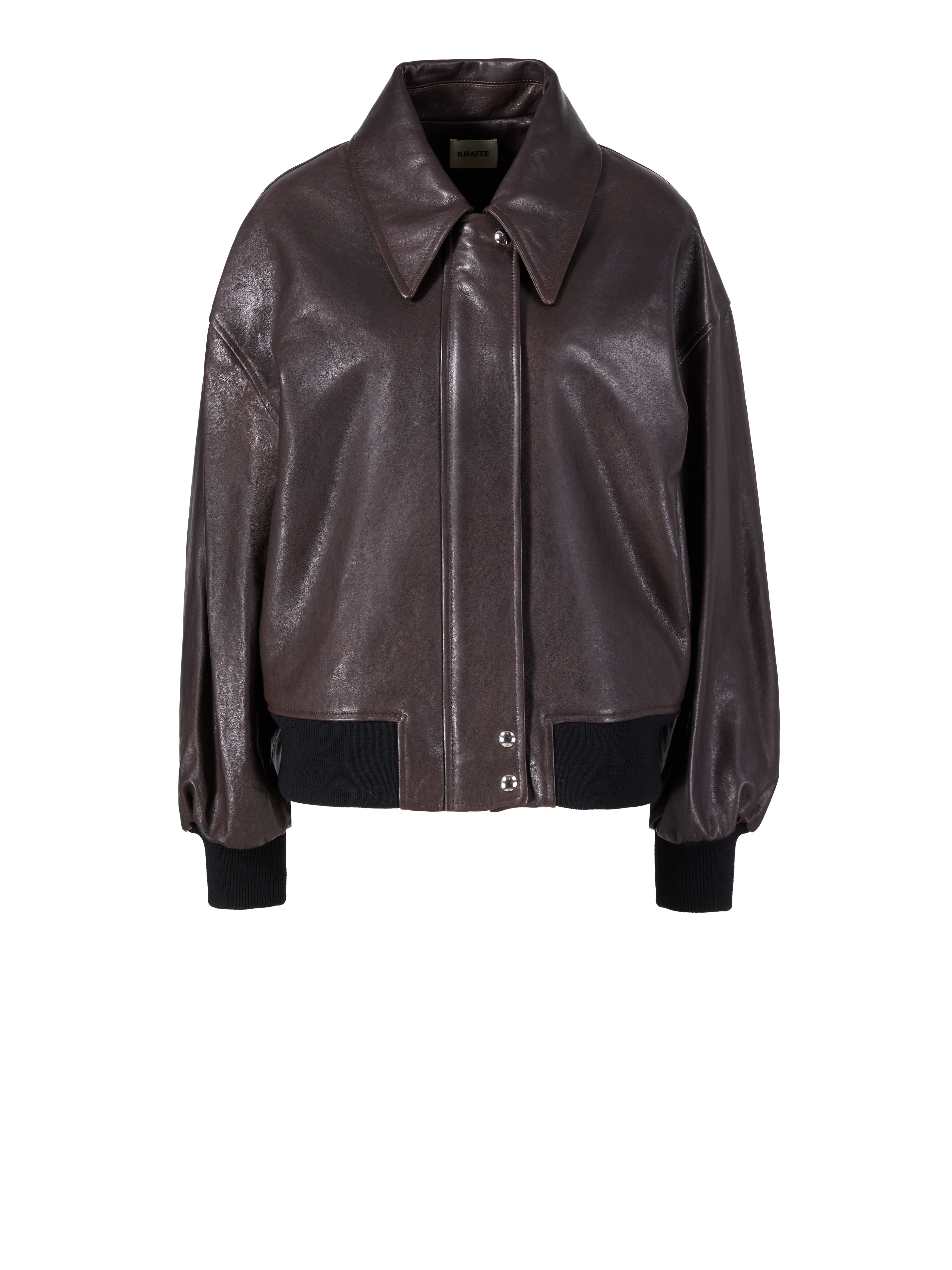 Leather jacket 'Shelman' dark brown