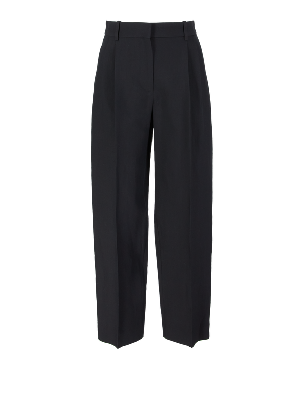 Woll-Leinenhose 'Lilas Pant' Schwarz