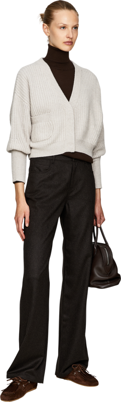 Cashmer-Hose 'Vicench' Dunkelbraun