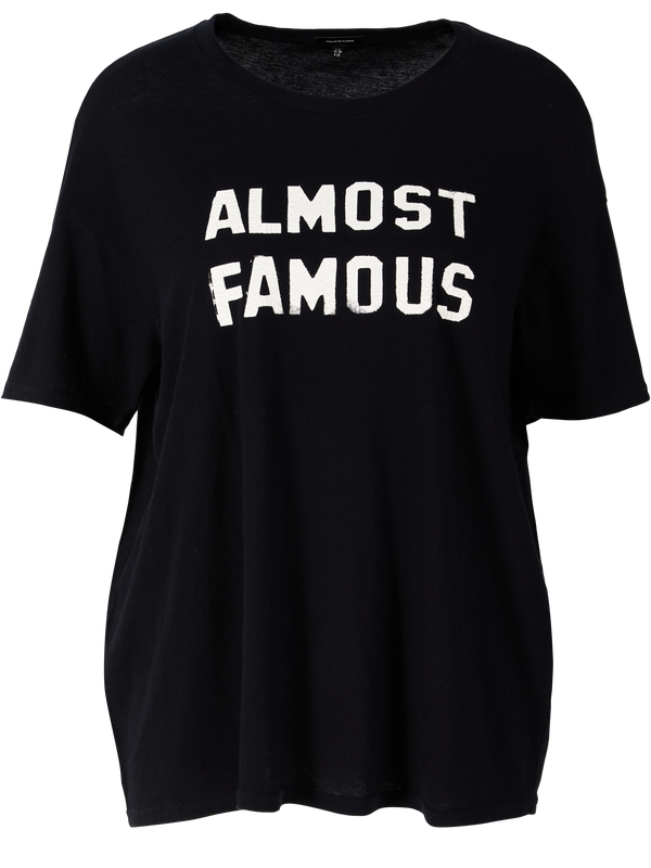 T-Shirt 'Almost Famous Relaxed' Schwarz
