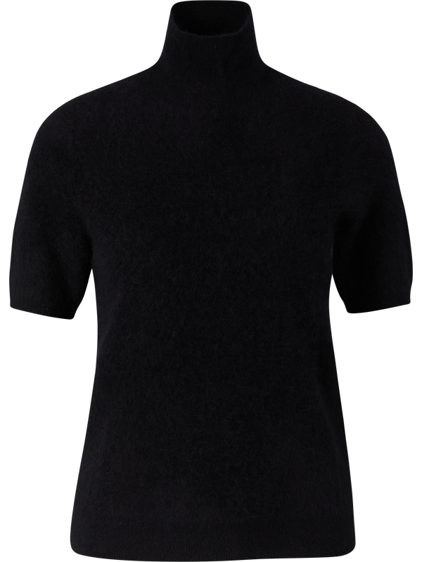 Kurzärmeliger Wollpullover 'Buono' Schwarz