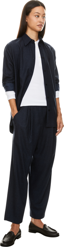 Wollhose Marineblau