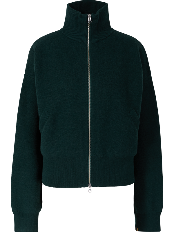 Cashmere-Strickjacke 'n°385 xtra cute' Forest