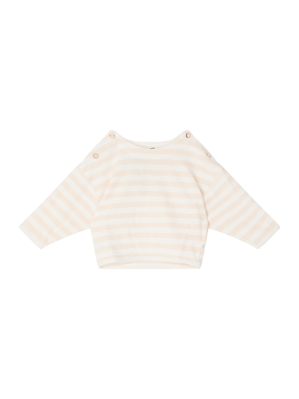 Gestreiftes Langarmshirt 'Poseidon' Rosé