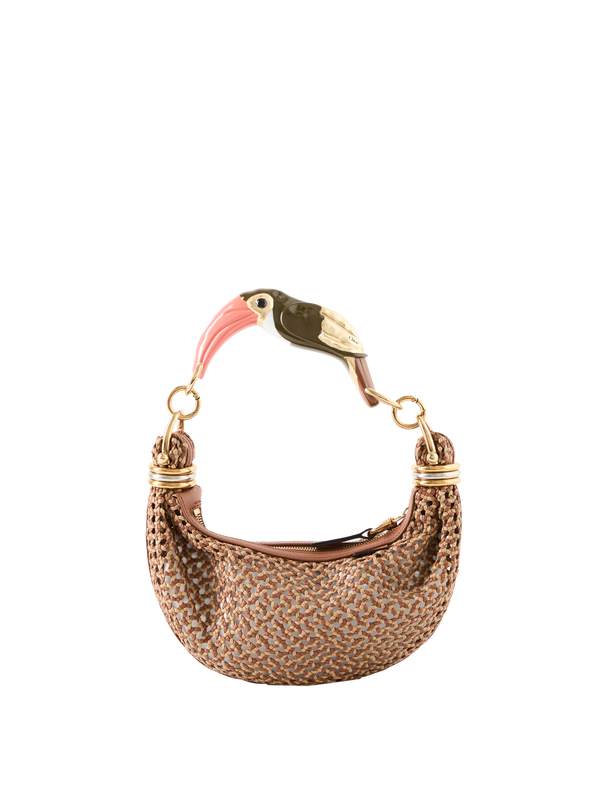 Handtasche 'Bracelet' mit Tukan-Griff Boyish Brown