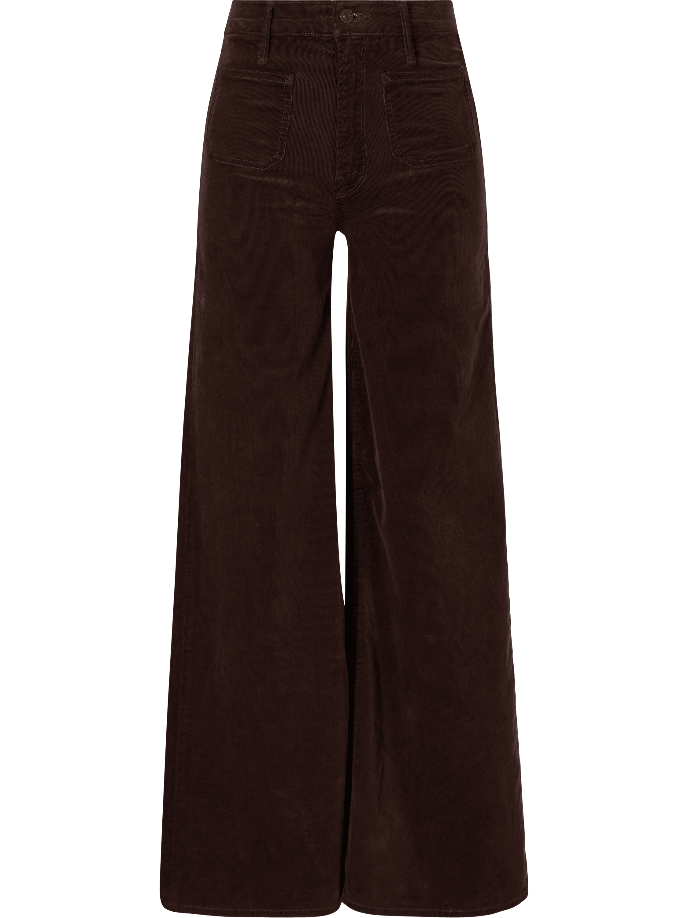 Mother Wide-Leg Jeans 'The Patch Pocket Undercover Sneak' Braun, Produktansicht – UNGER.DE