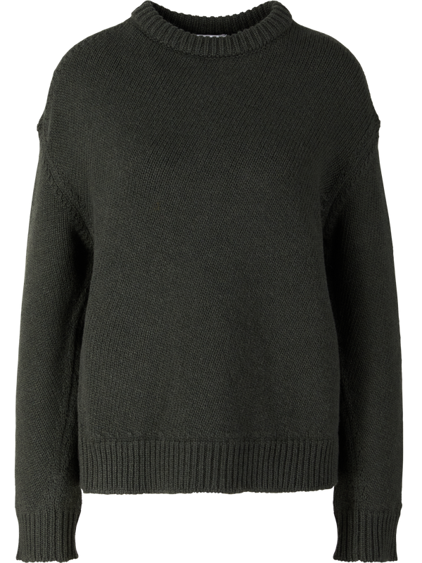 Woll-Cashmere-Pullover Dünkelgrün