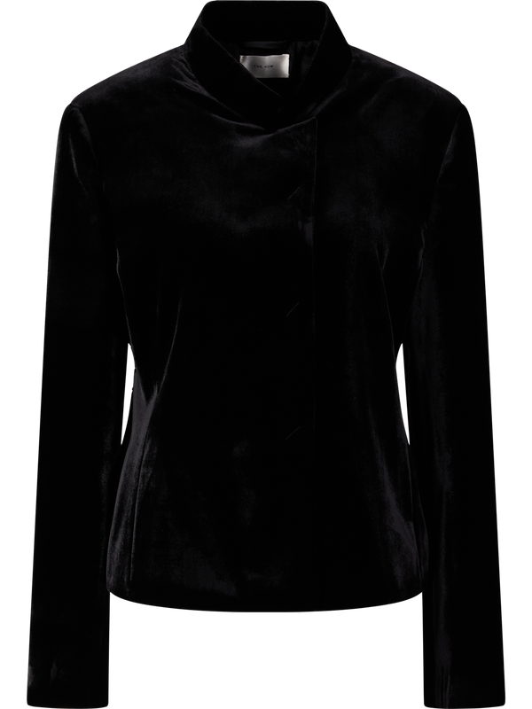 Velvet blazer 'Baya' black