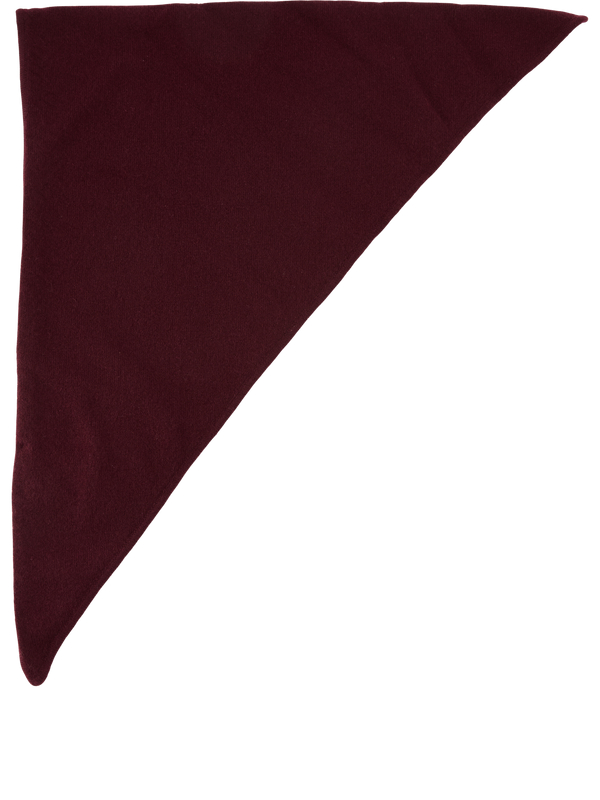 Dreiecksschal aus Cashmere Bordeaux