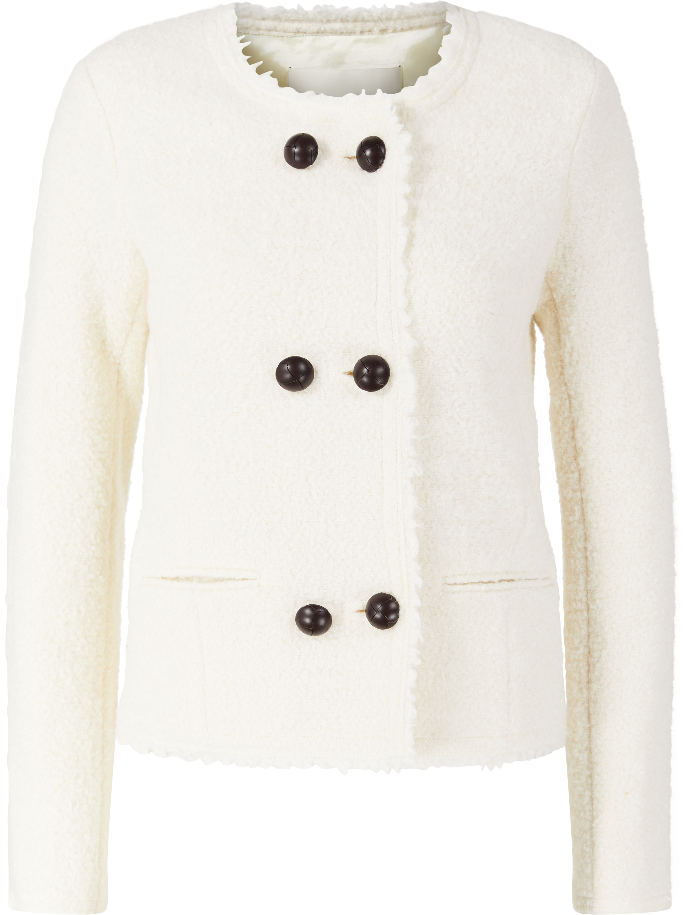 Bouclé-Jacke 'Suely' Crème